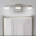 Home Decorators Vicino 3-Light Brushed Nickel Integrated LED Vanity Light Bar