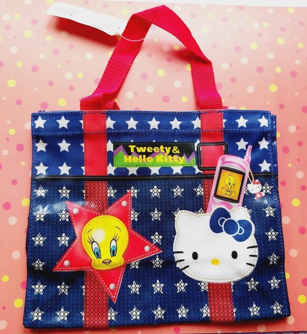 Sanrio vintage rare Hello Kitty & Tweety doll handbag decoration new vtg