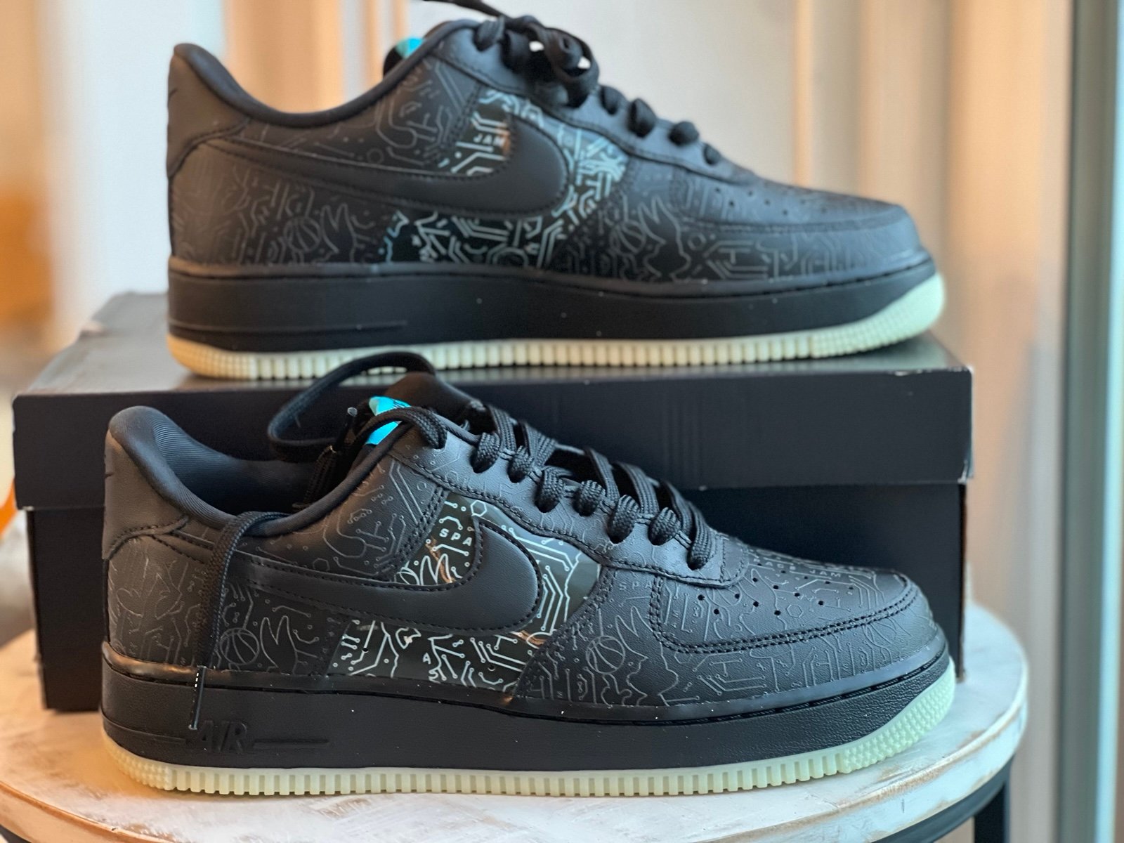 Nike Air Force 1 ‘07 Space Jam Computer Chip DH 5354-001 Size 9 VNDS Sneakers