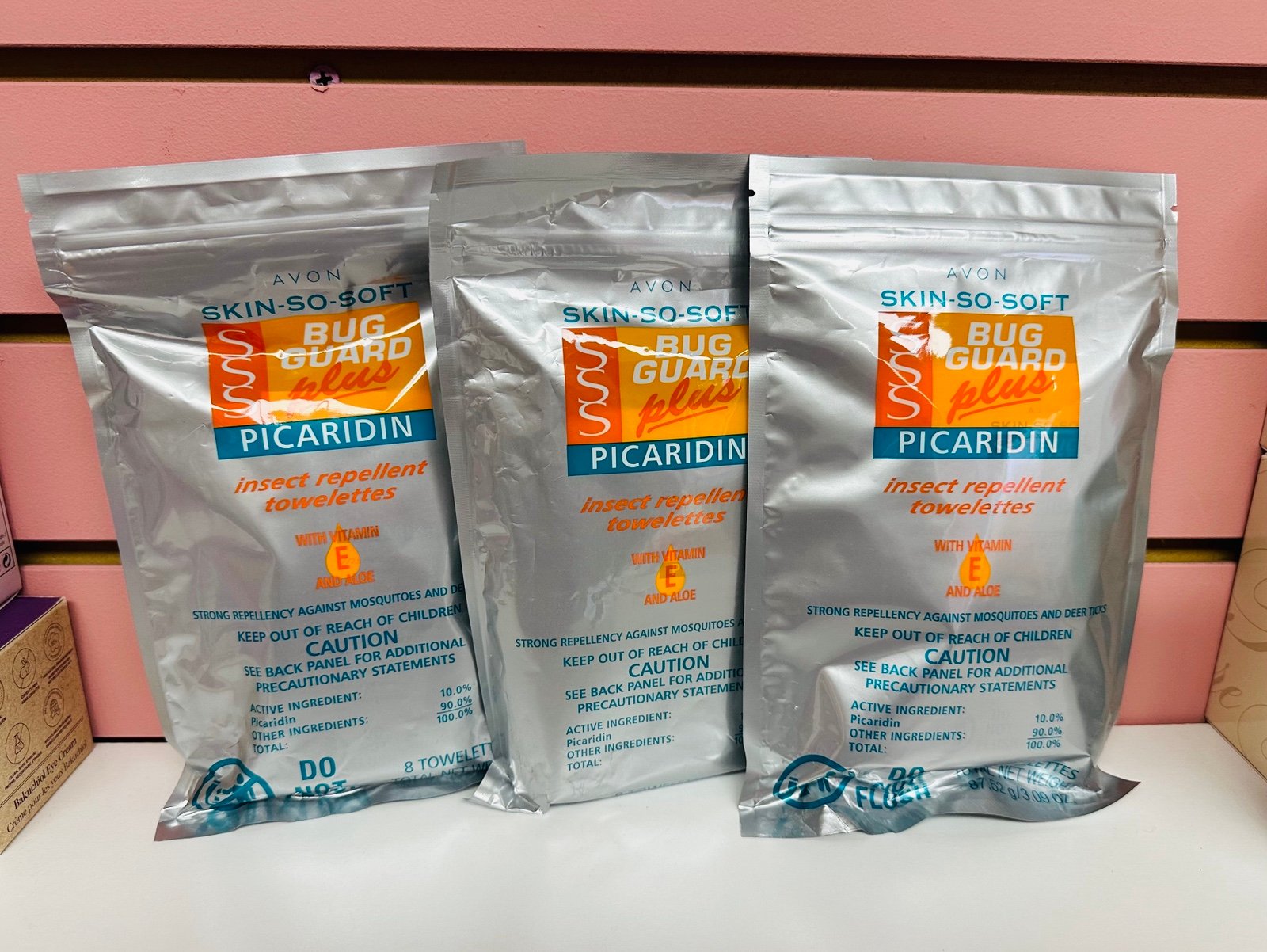 3, Skin So Soft Bug Guard Plus Picaridin Towelettes
