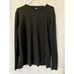Lululemon Still At Ease Black Cashmere Knit Open Back Pullover Sweater 10 EUC