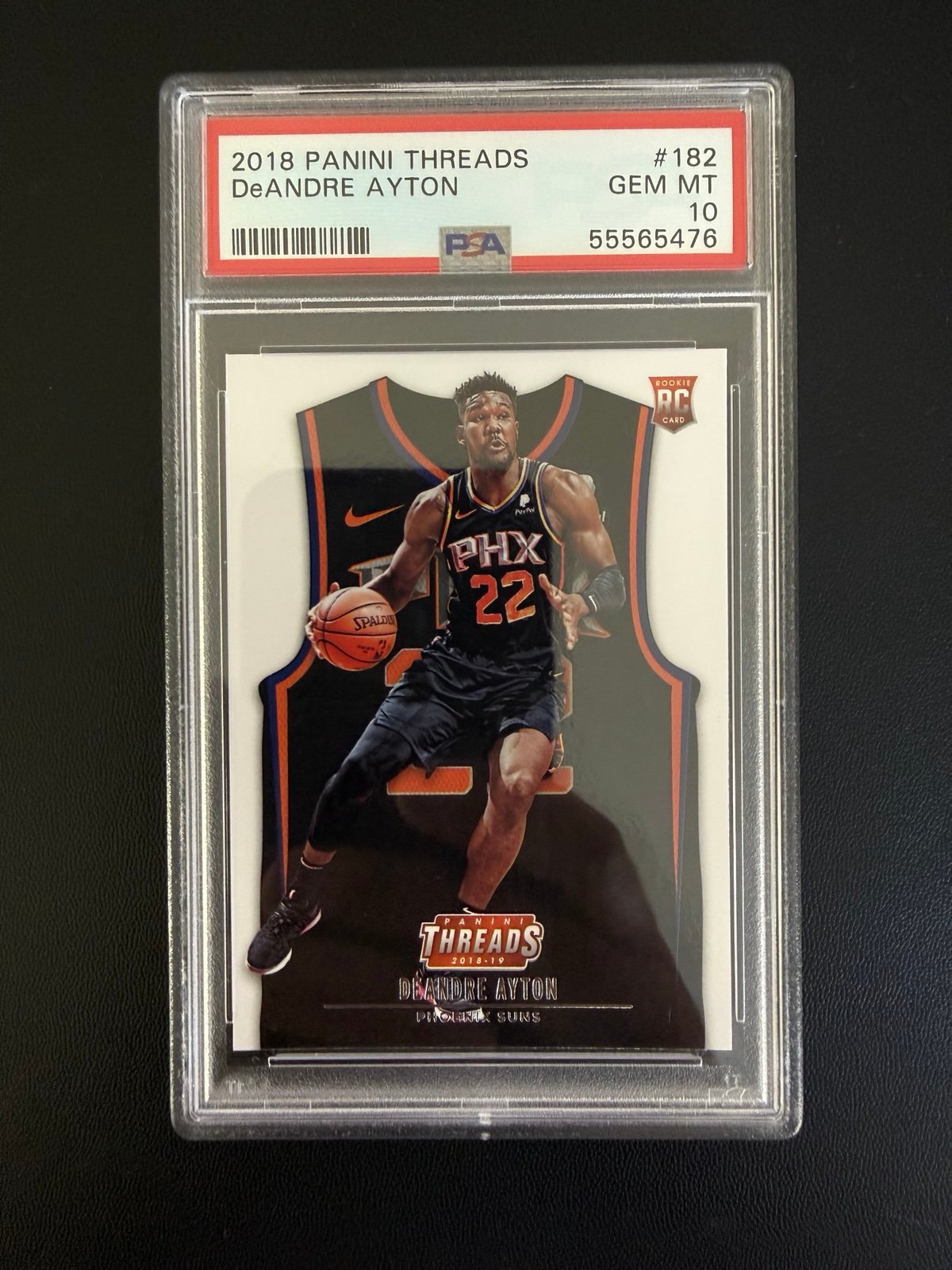 De'ANDRE AYTON 2018 PANINI THREADS ROOKIE RC NBA PHOENIX SUNS #182 PSA 10 GEM MT