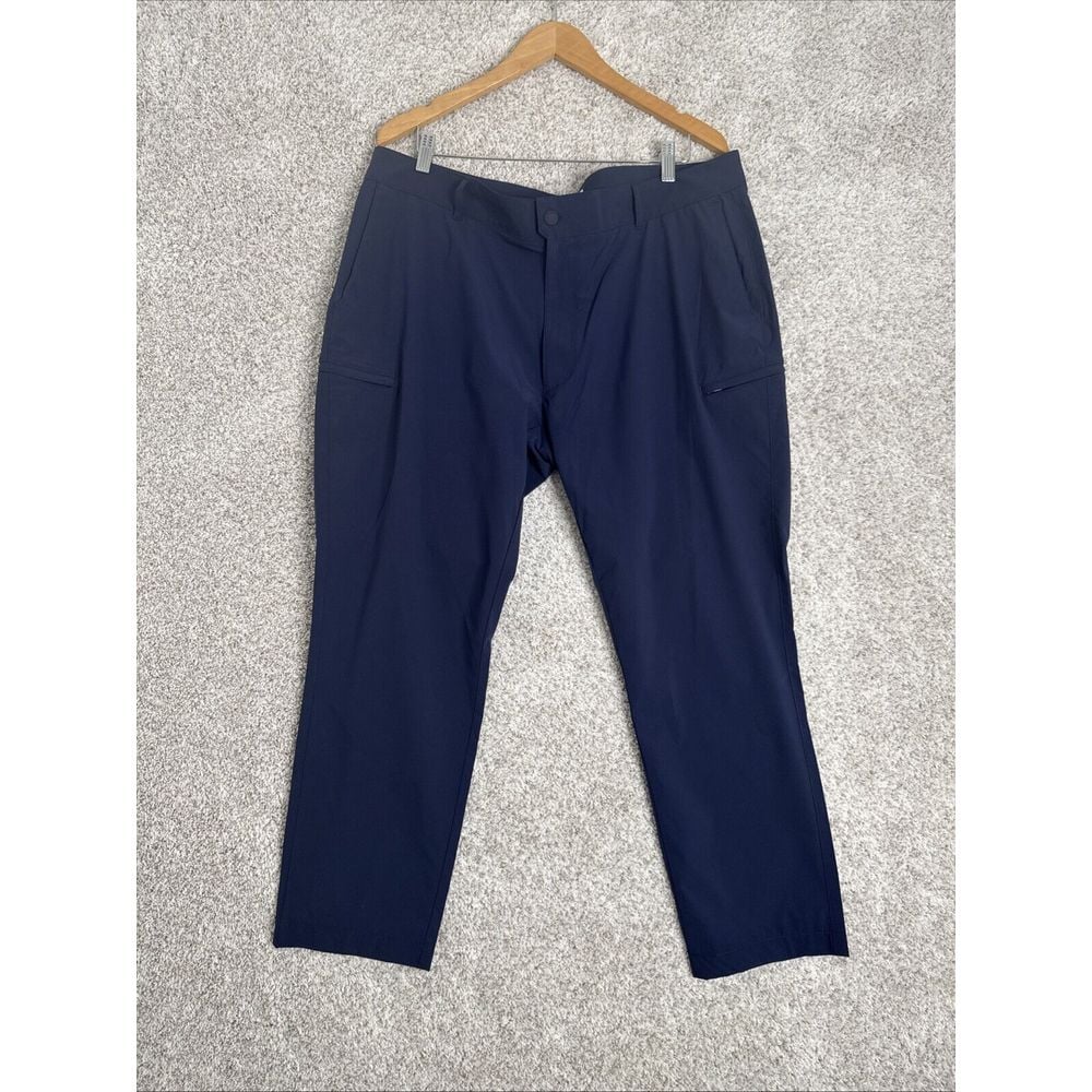 Peter Millar Golf Pants MS22B01 Crown Sailing Wind Cargo Side Pockets Blue 40