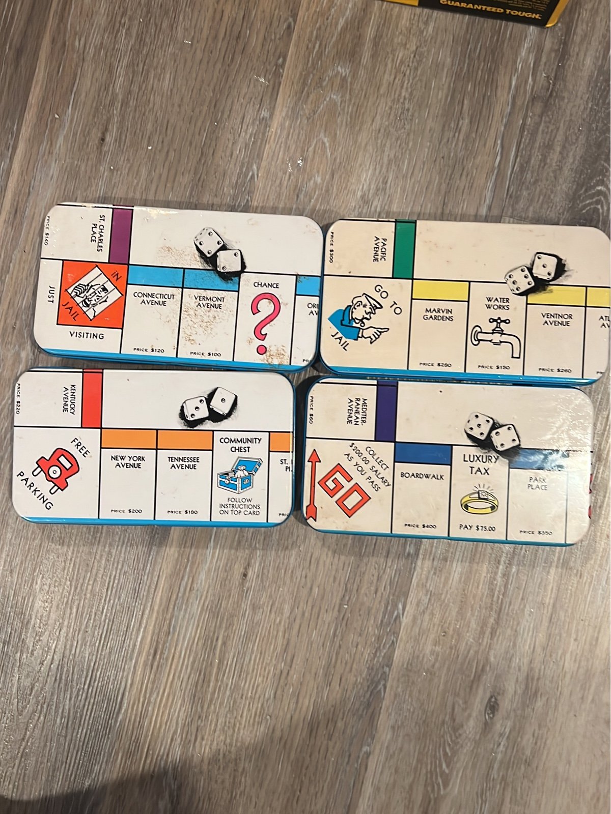 Monopoly tin set