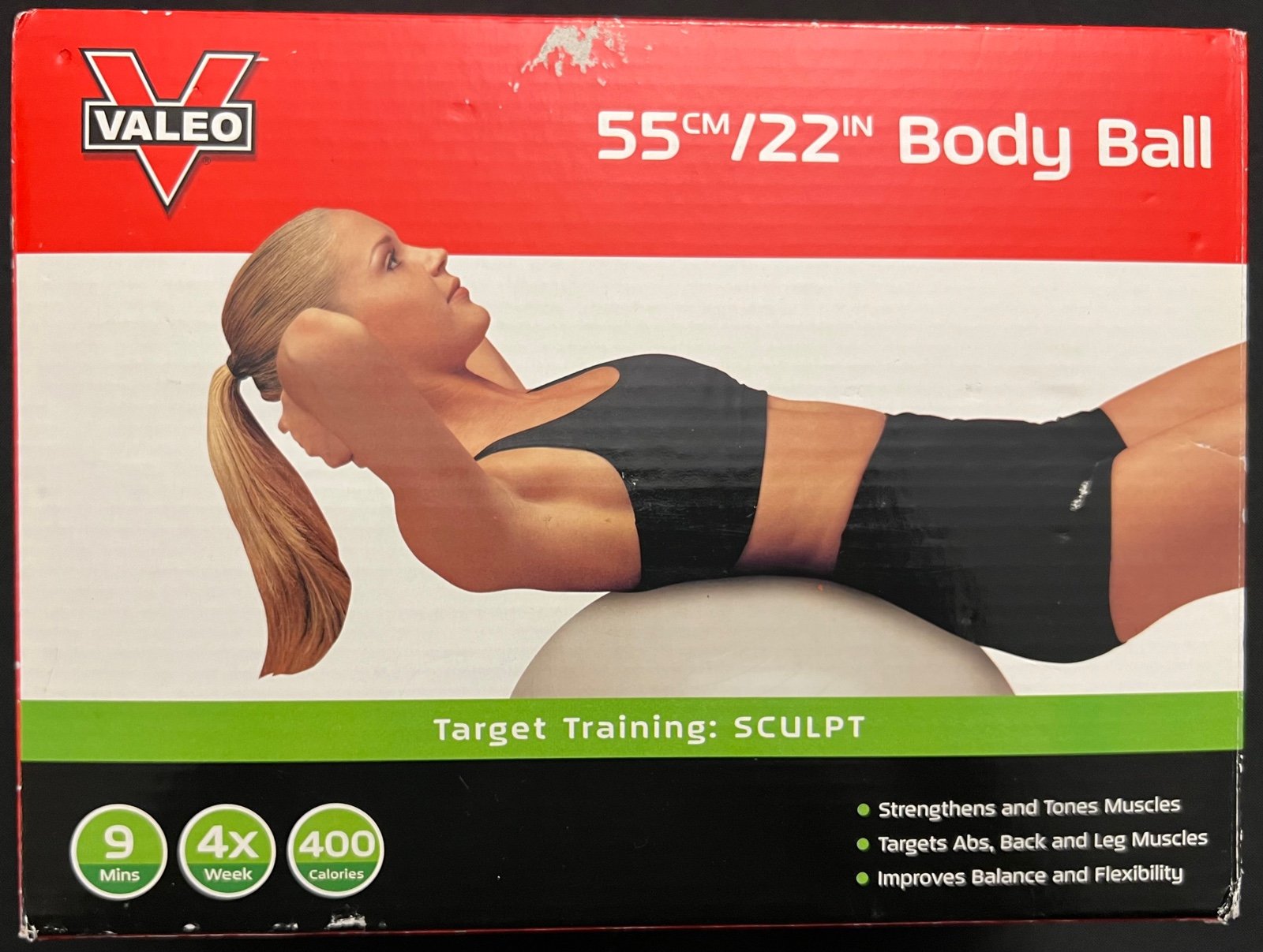Valeo Burst Resistant Body Ball 55cm/22inch Exercise Ball
