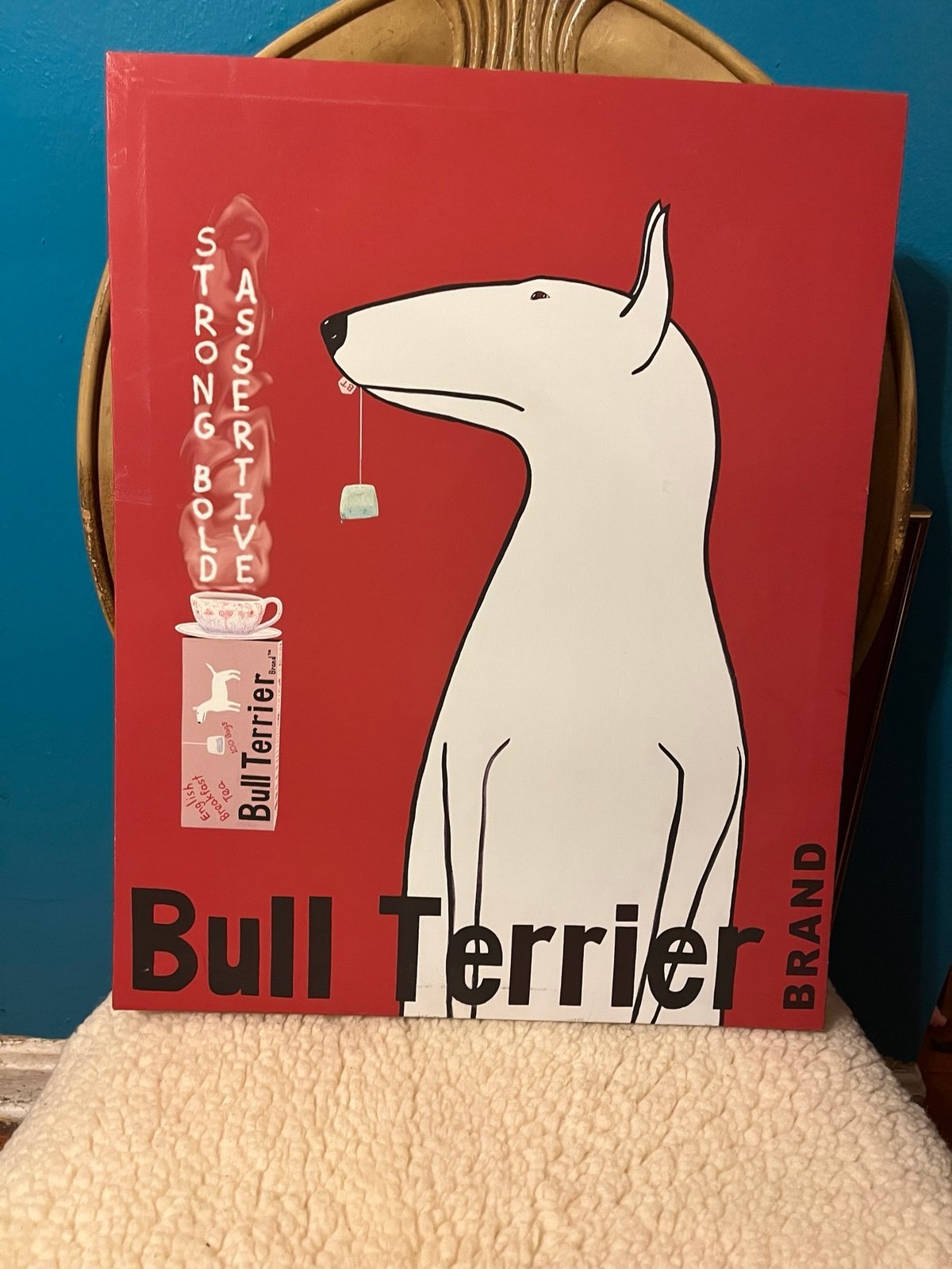Ken Bailey Bull Terrier Wall Art