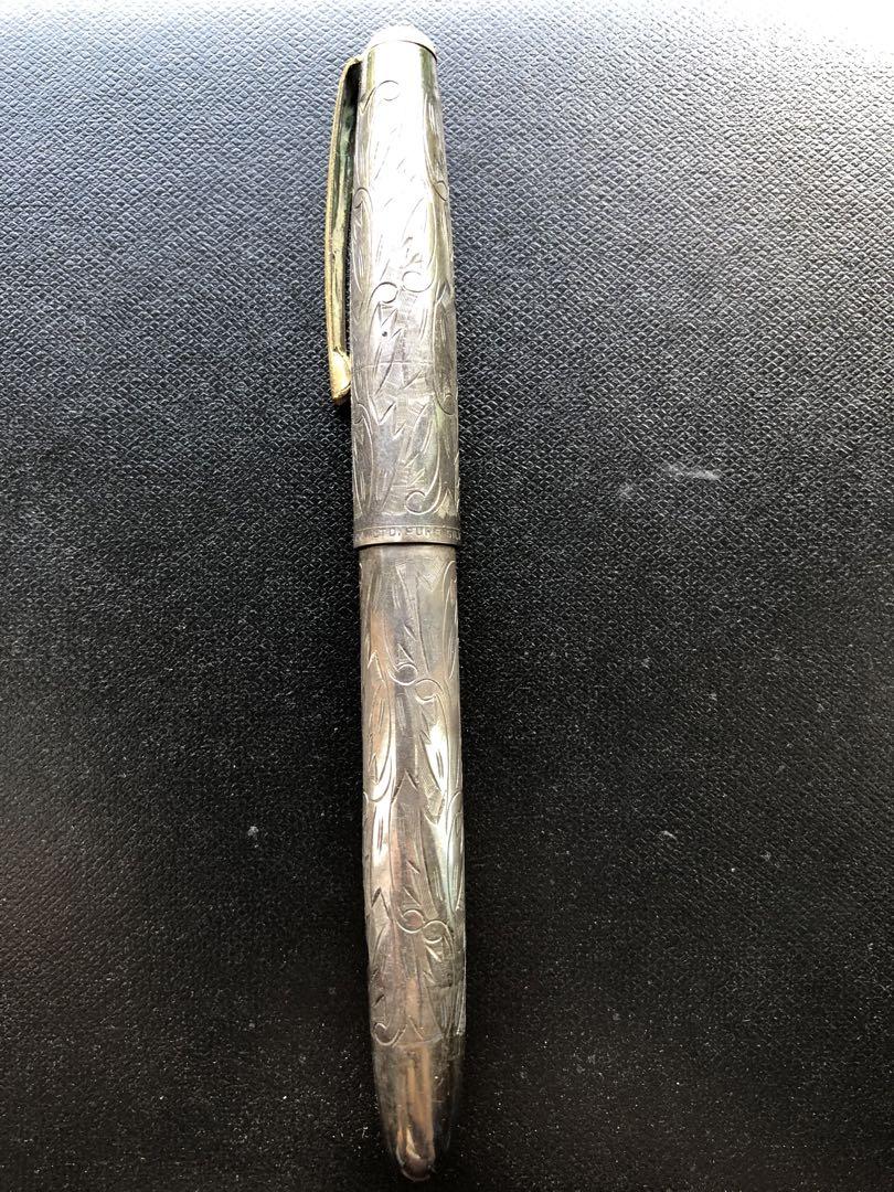 Platinum fountain pen, pure silver