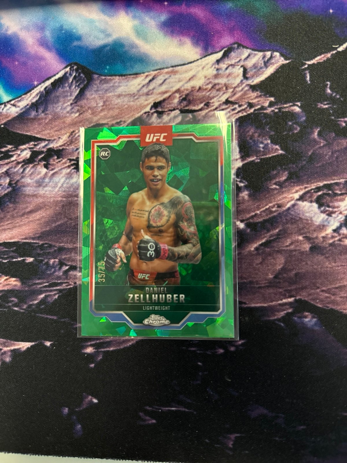 Daniel zellhuber 2025 ufc topps chrome sapphire rookie /75