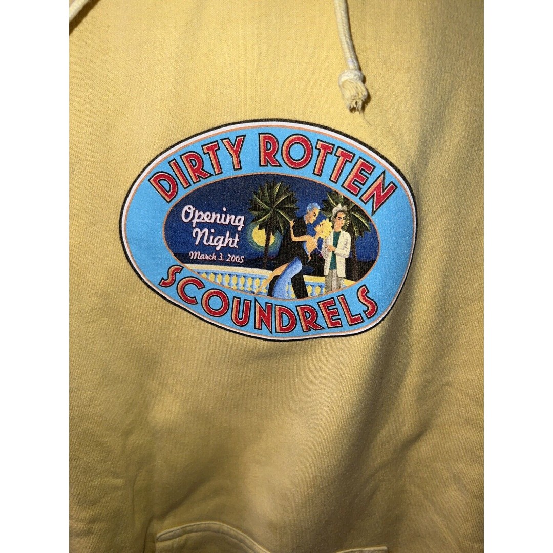 Dirty Rotten Scoundrels Broadway Musical NYC Sweatshirt Adult Sz M Opening Night