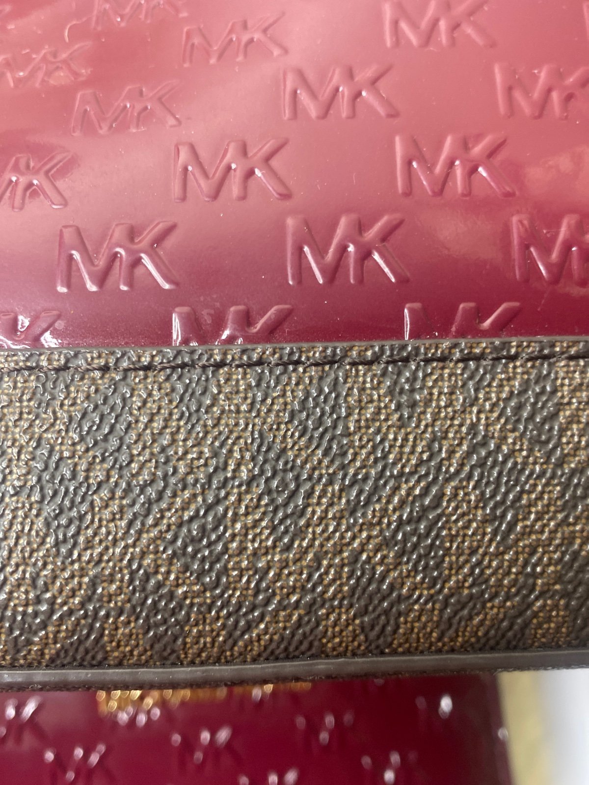 Burgundy Michael sales Kors Crossbody with card wallet