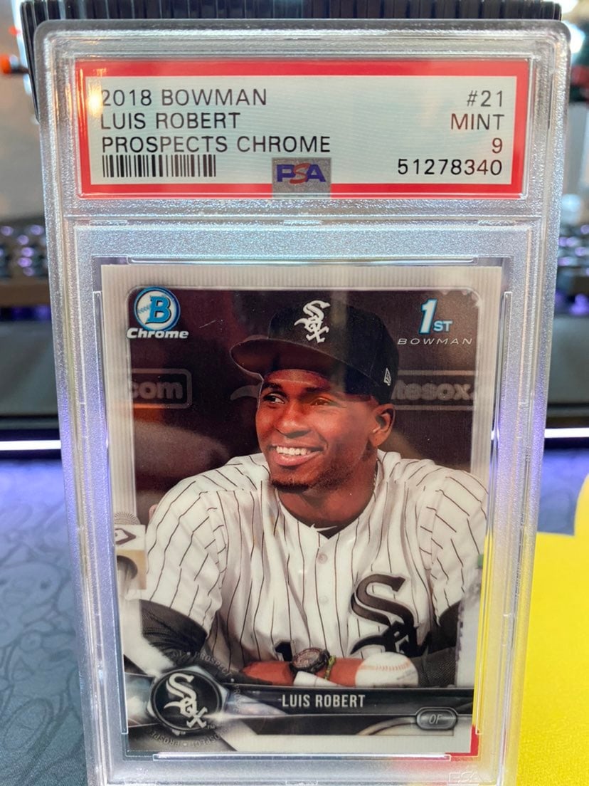 2018 Bowman Chrome Luis Roberts PSA 9