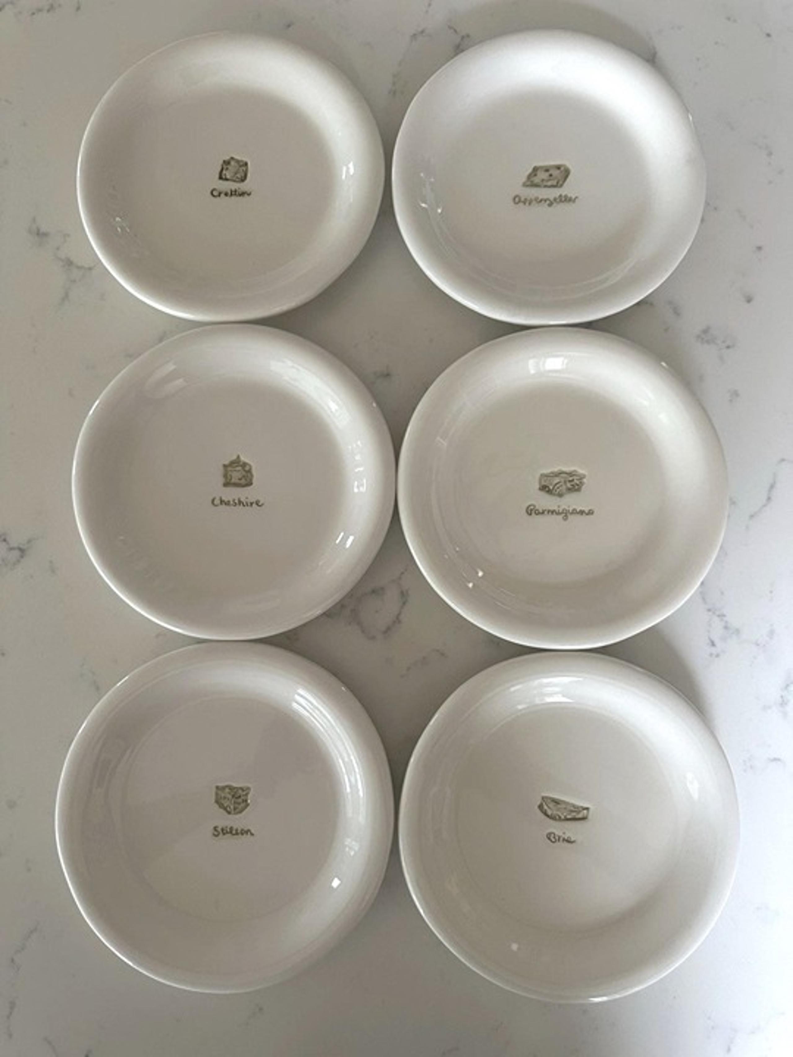 Williams-Sonoma Cheese Series Embossed Appetizer Plates