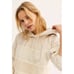 NWT Free People Piper Pullover Eyelet Lace Hoodie Sweatshirt Ecru Ivory X Small