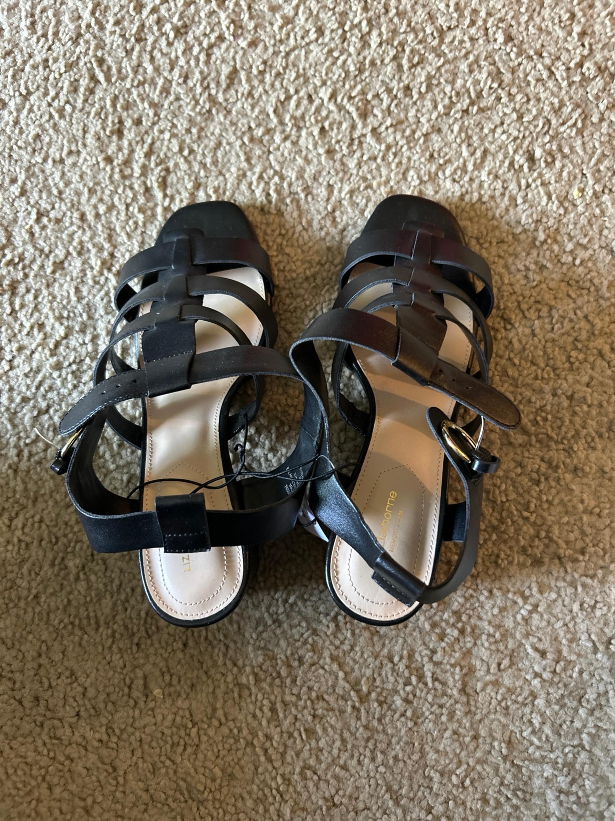 Liz Claiborne black dress sandals- Women’s 9.5Wide.