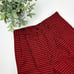 Vintage 80's L.L. Bean Red Houndstooth Buffalo Check Wool Trousers Size 8