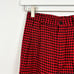 Vintage 80's L.L. Bean Red Houndstooth Buffalo Check Wool Trousers Size 8
