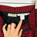 Vintage 80's L.L. Bean Red Houndstooth Buffalo Check Wool Trousers Size 8