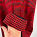 Vintage 80's L.L. Bean Red Houndstooth Buffalo Check Wool Trousers Size 8