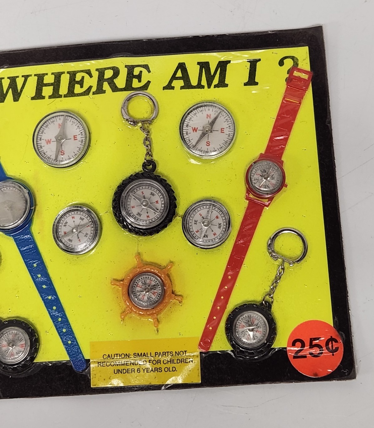 1980's gumball vending toy compass display