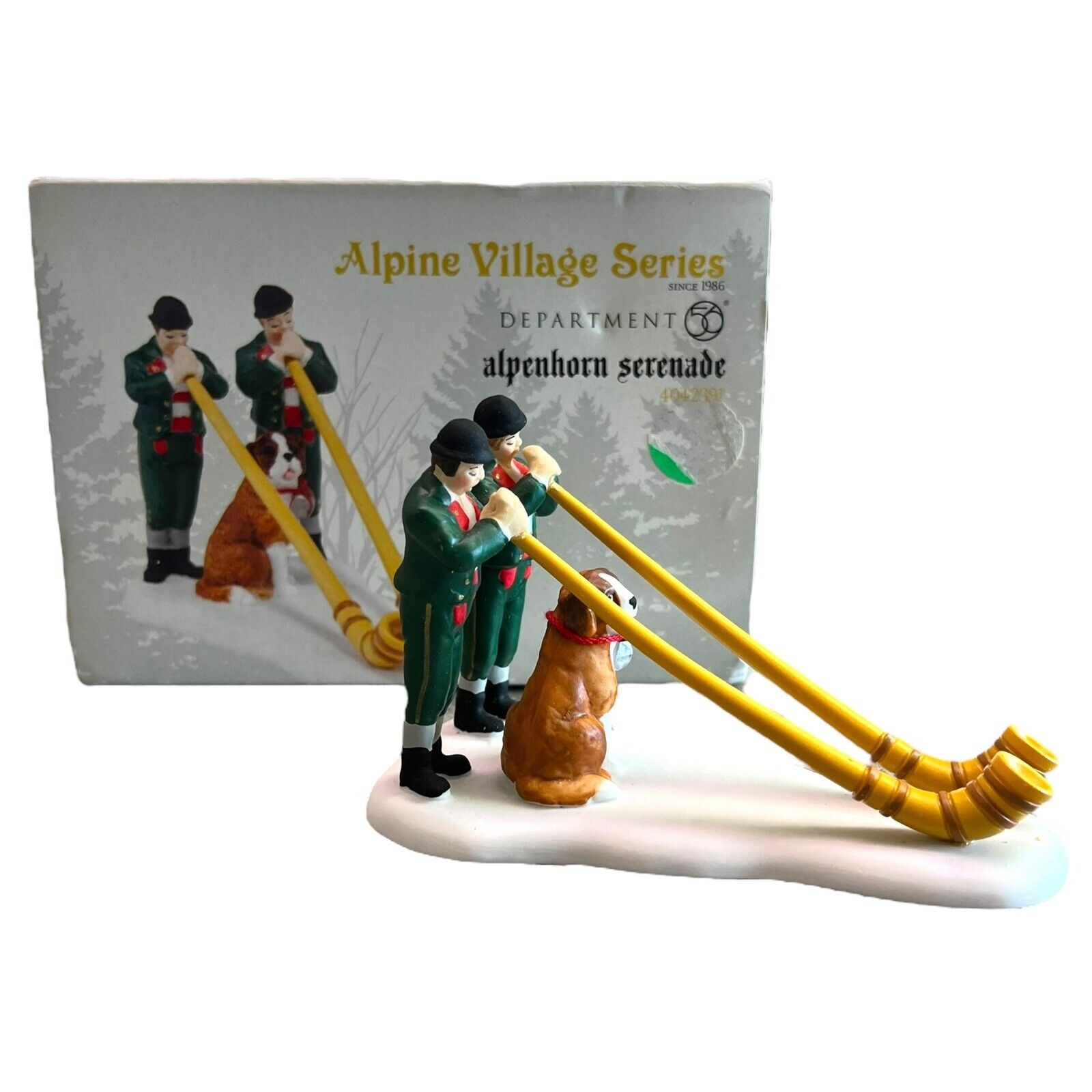 Dept 56 Alpenhorn Serenade Alpine Village 4042391 Department 56 Retired Rare EUC