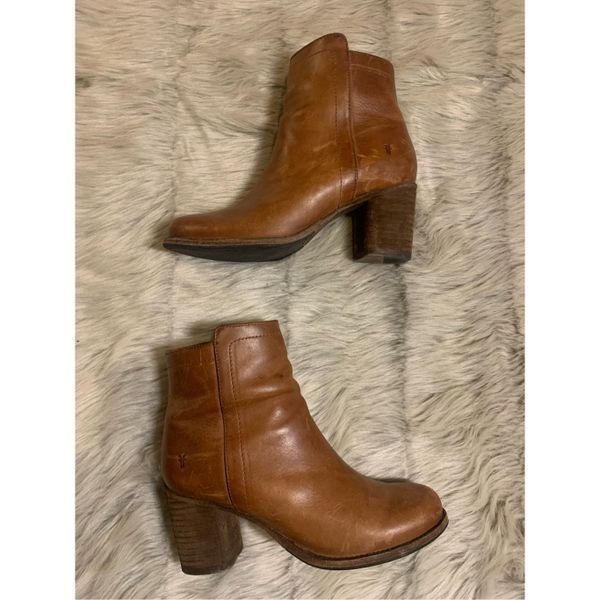 Frye Addie Leather Ankle Boots Size 6.5 B