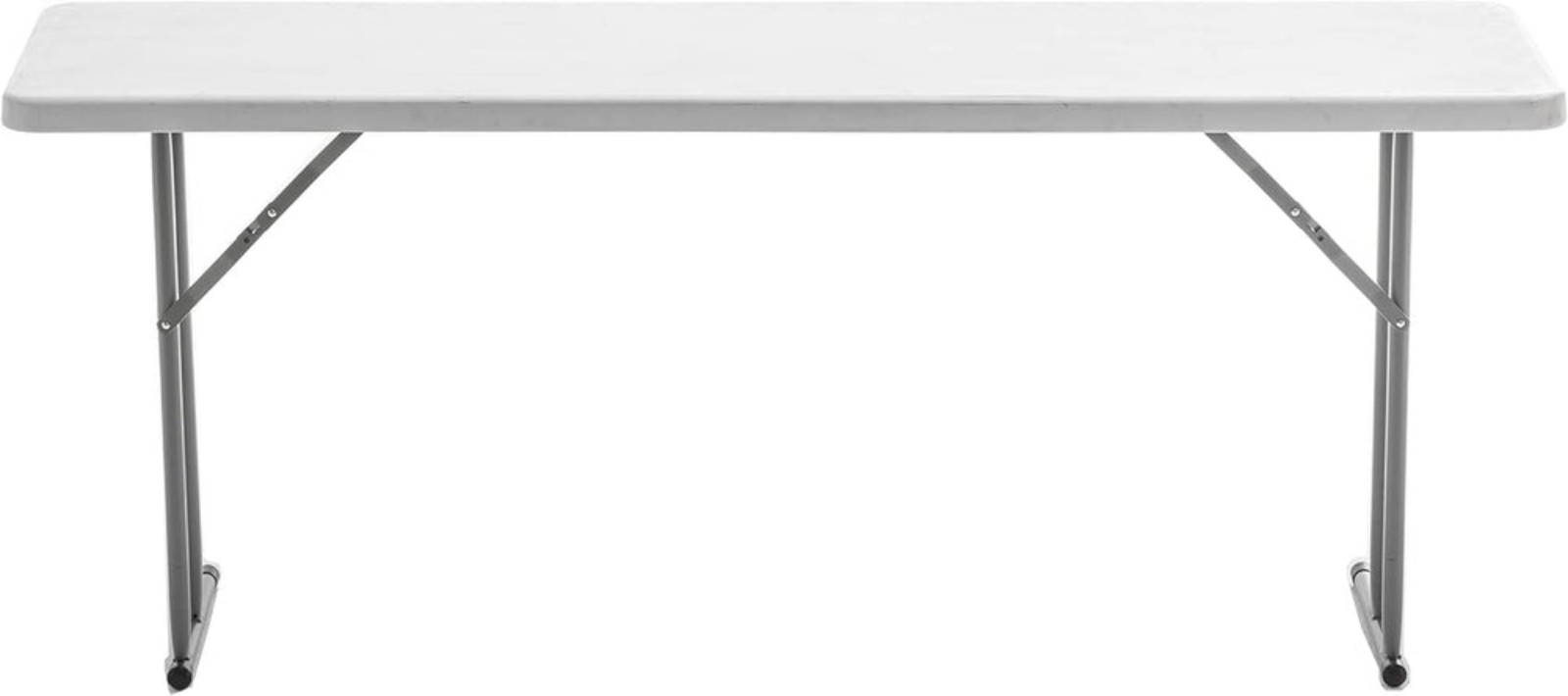 BTEXPERT 6-Foot - 72 Long White Granite Plastic Folding Seminar Training Table