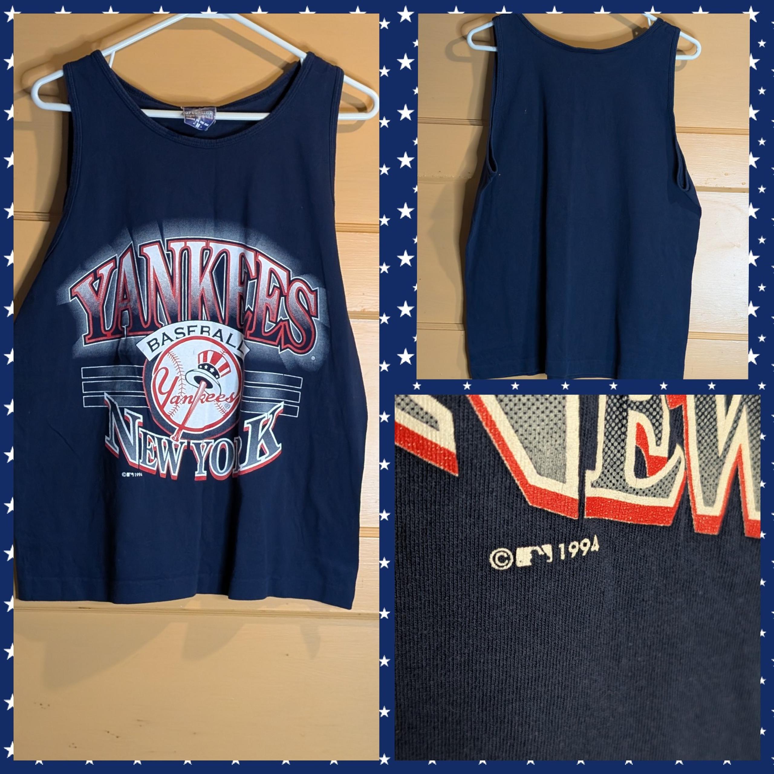 VINTAGE NEW YORK YANKEES TANK TOP 1994 SINGLE STITCH MADE IN THE USA