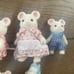 Epoch Sylvanian Families Calico Critters Hawthorn White Mouse Family