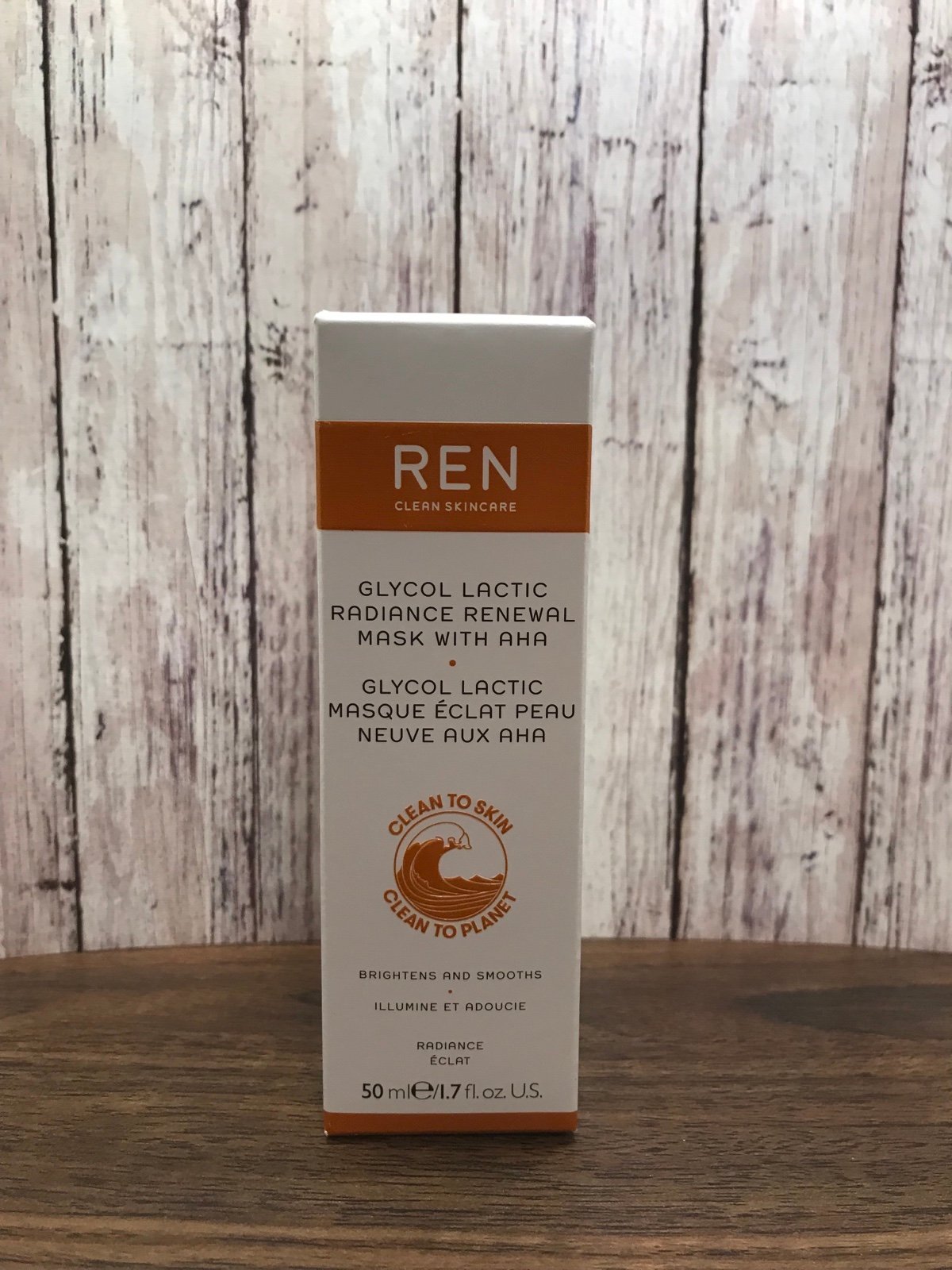 REN Clean Skincare Glycol Lactic Radiance Renewal Mask with AHA