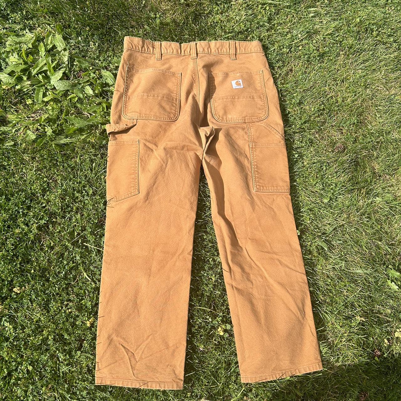 Carhartt Men's Tan and Brown Jeans