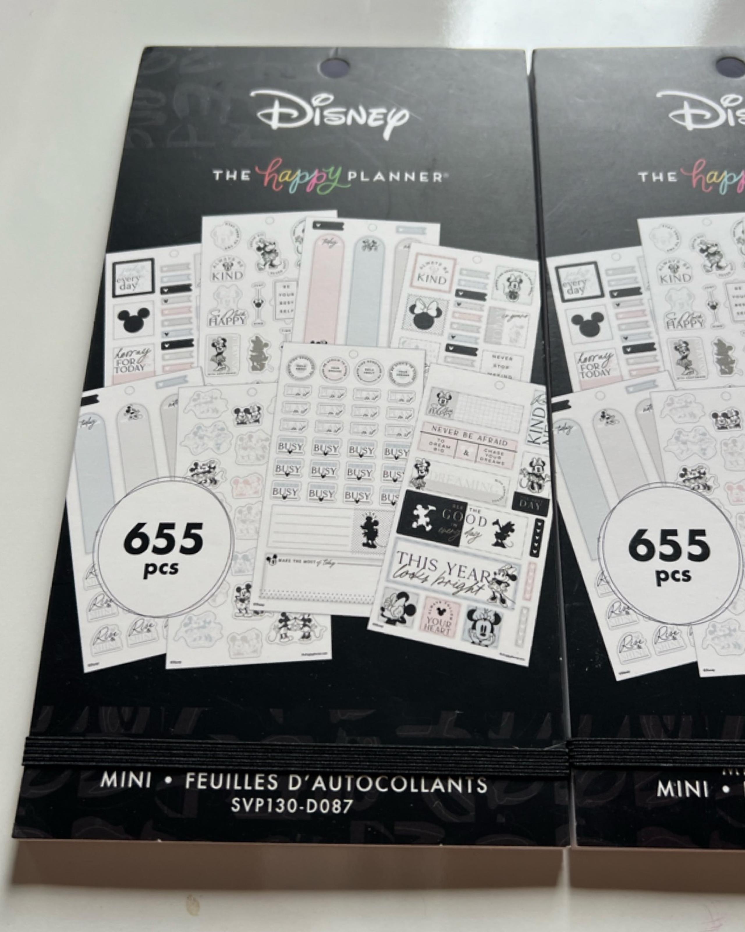 The Happy Planner Disney© Modern Mickey Mouse & Minnie Mouse Value Pack Stickers