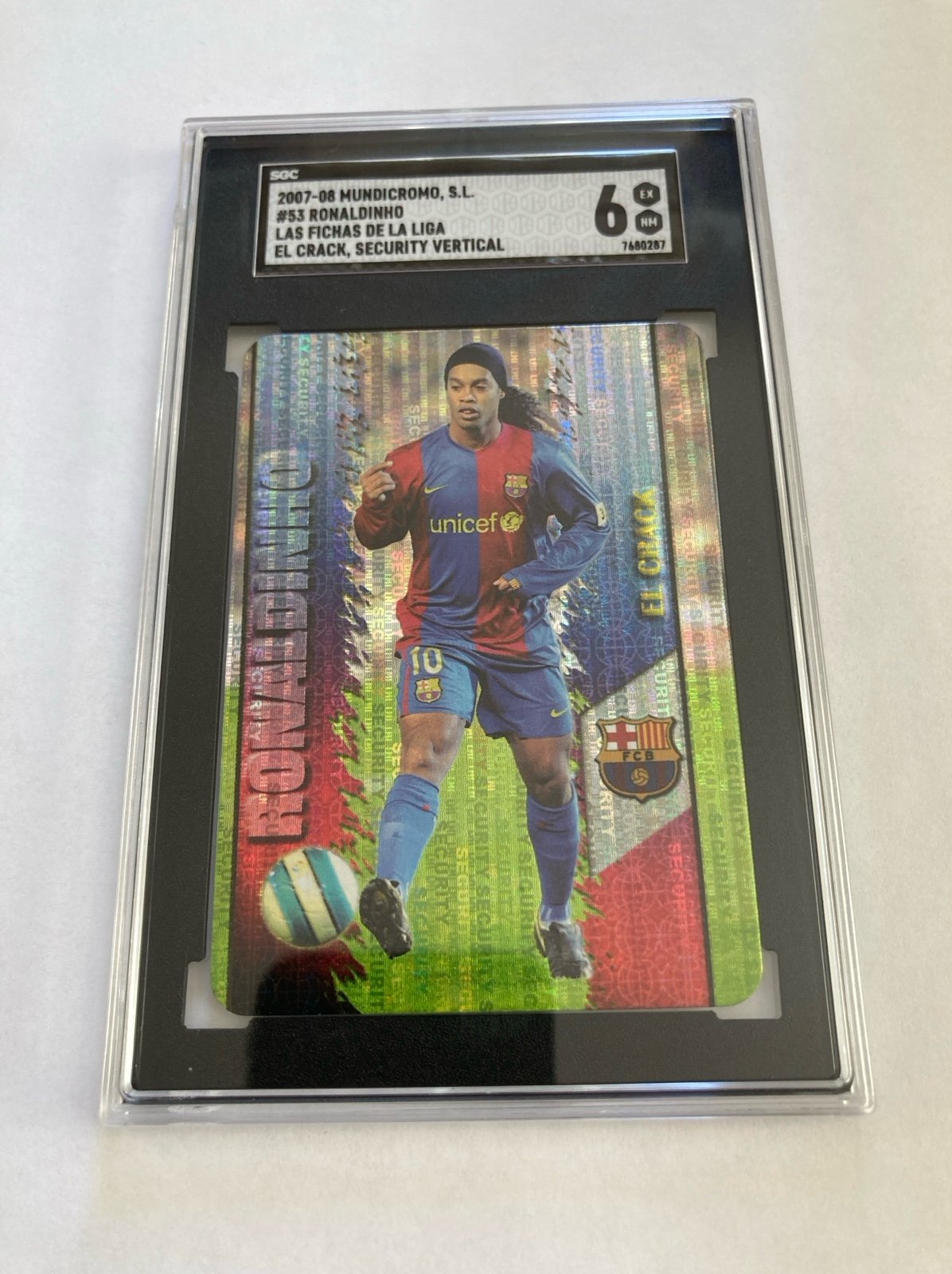 2007-08 Mundicromo El Crack #53 Ronaldinho SGC 6