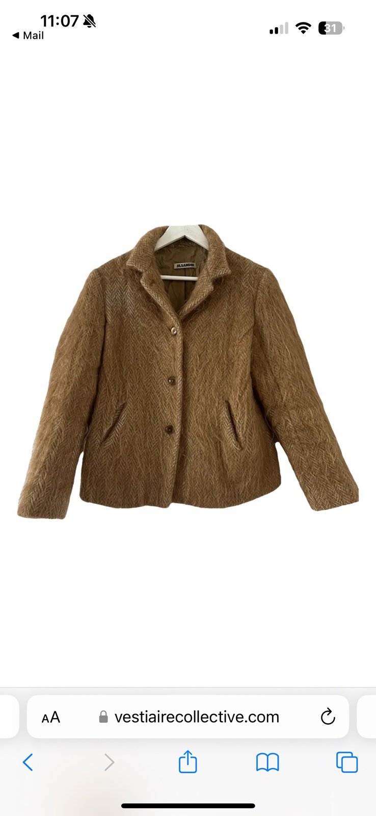 Jil Sander Mohair Jacket