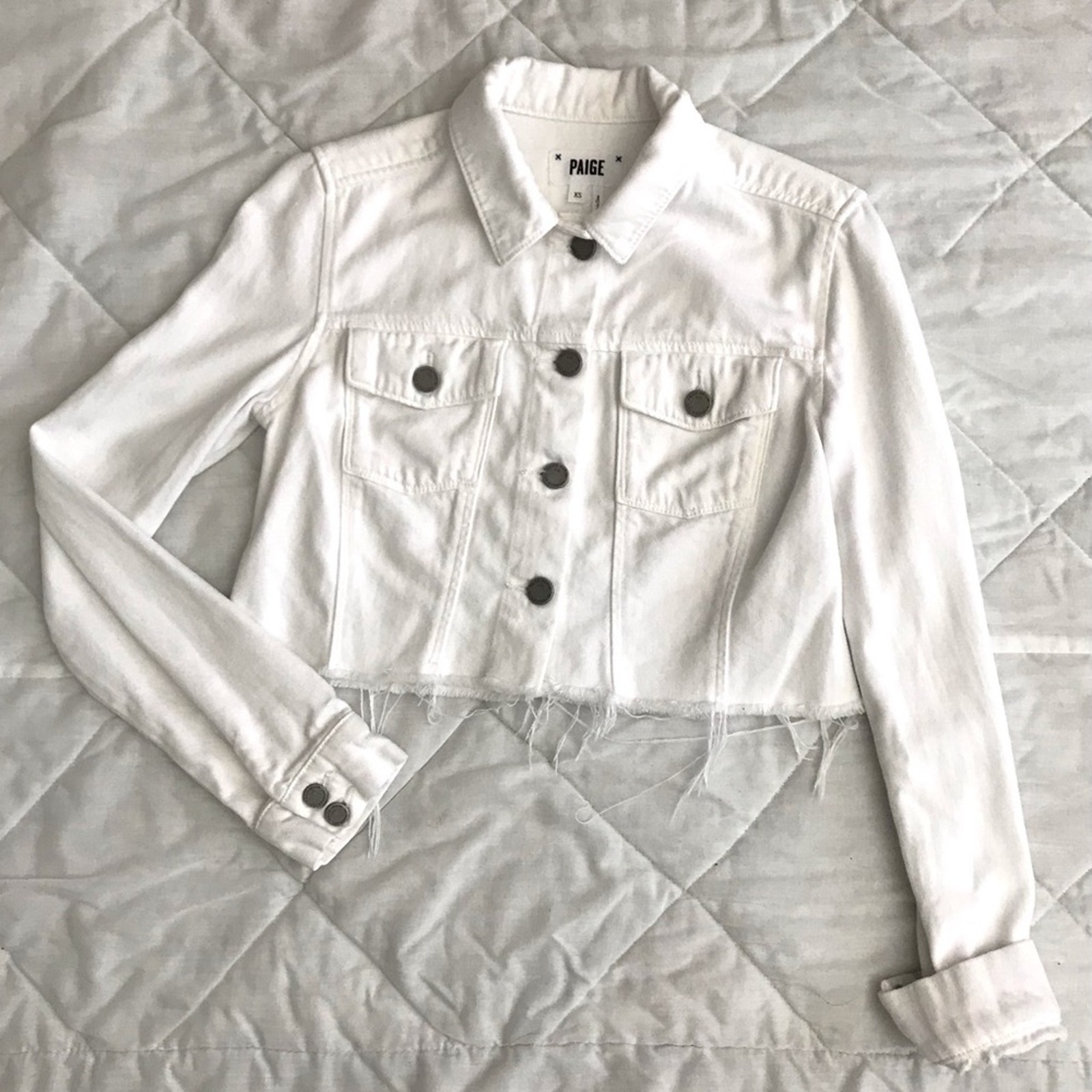 Paige denim cropped Pacey jacket
