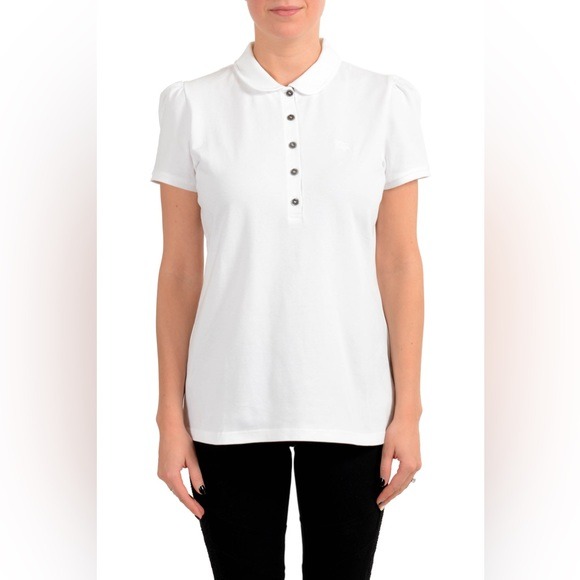 Burberry Women’s White Polo Size S