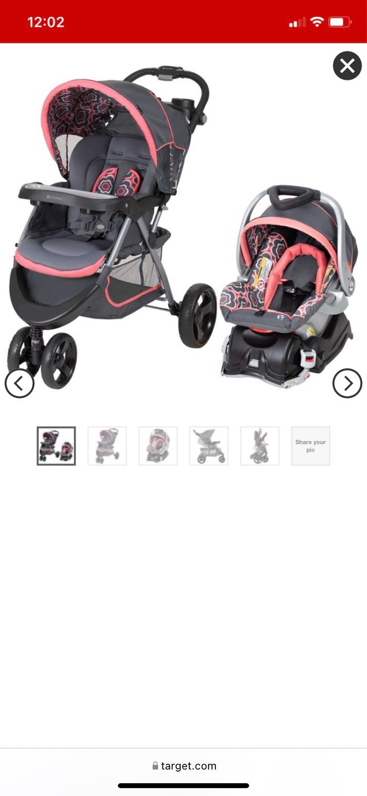 Stroller carseat ans base
