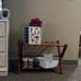 Foldable Wood & Metal ottoman Rack Tan/ Brown - Hearth & Hand™ with Magnolia