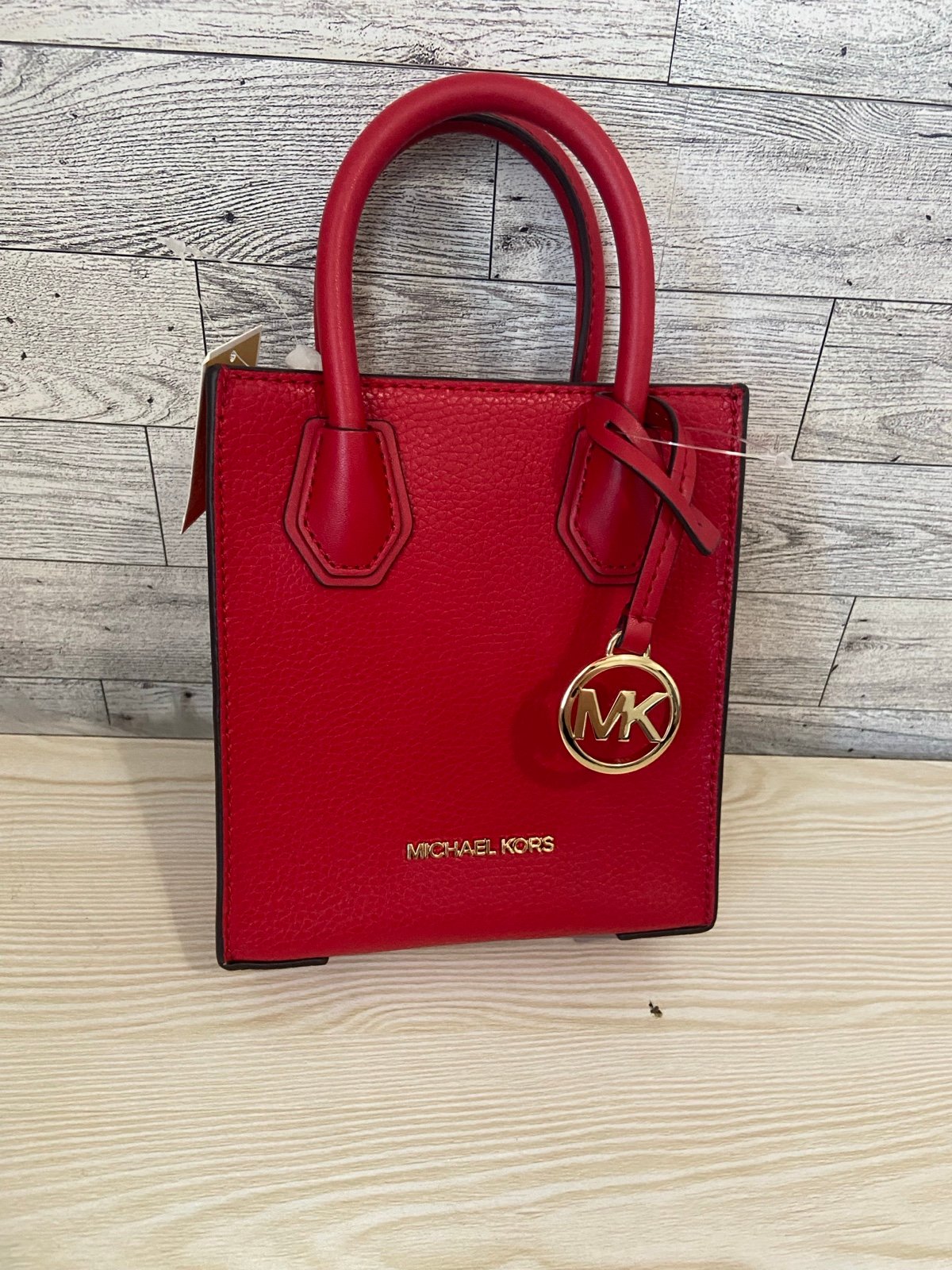 Michael Kors XS Bright Red Mercer Crossbody