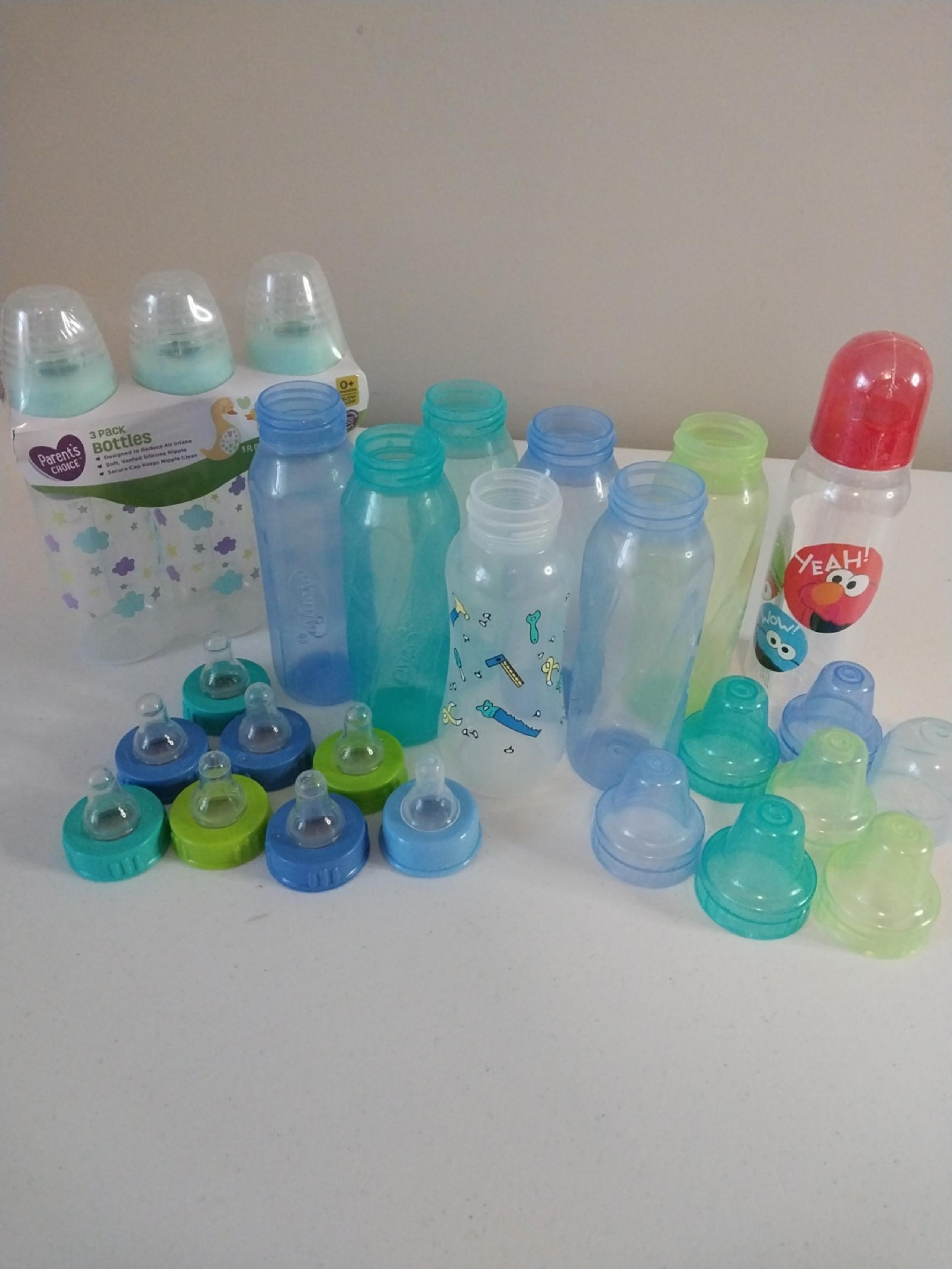 Evenflo Baby Bottles Slow Flow Nipples 8 oz Bundle Elmo Parents Choice