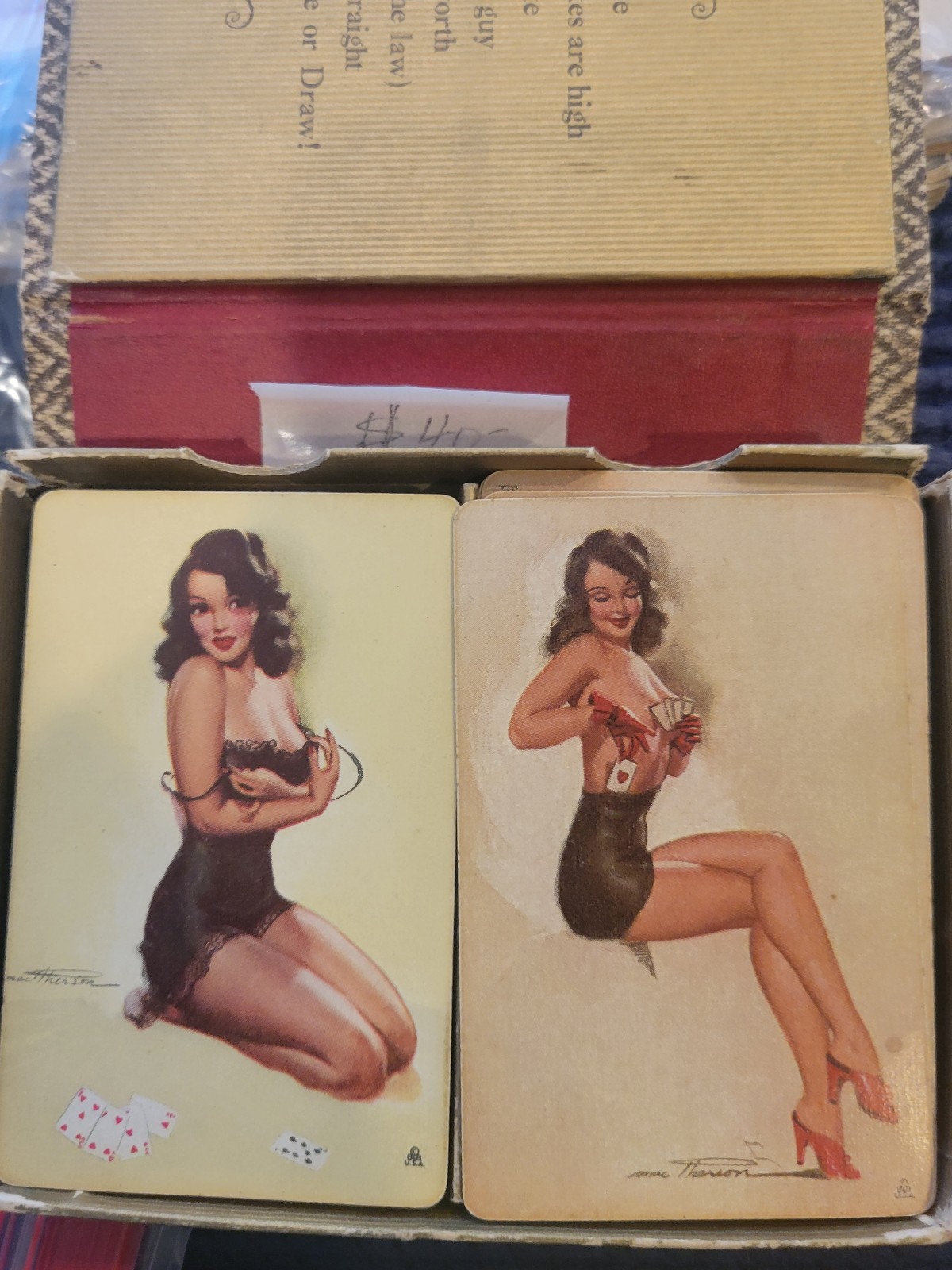 Pin-up Mac Therson '40 s playing cards vintage