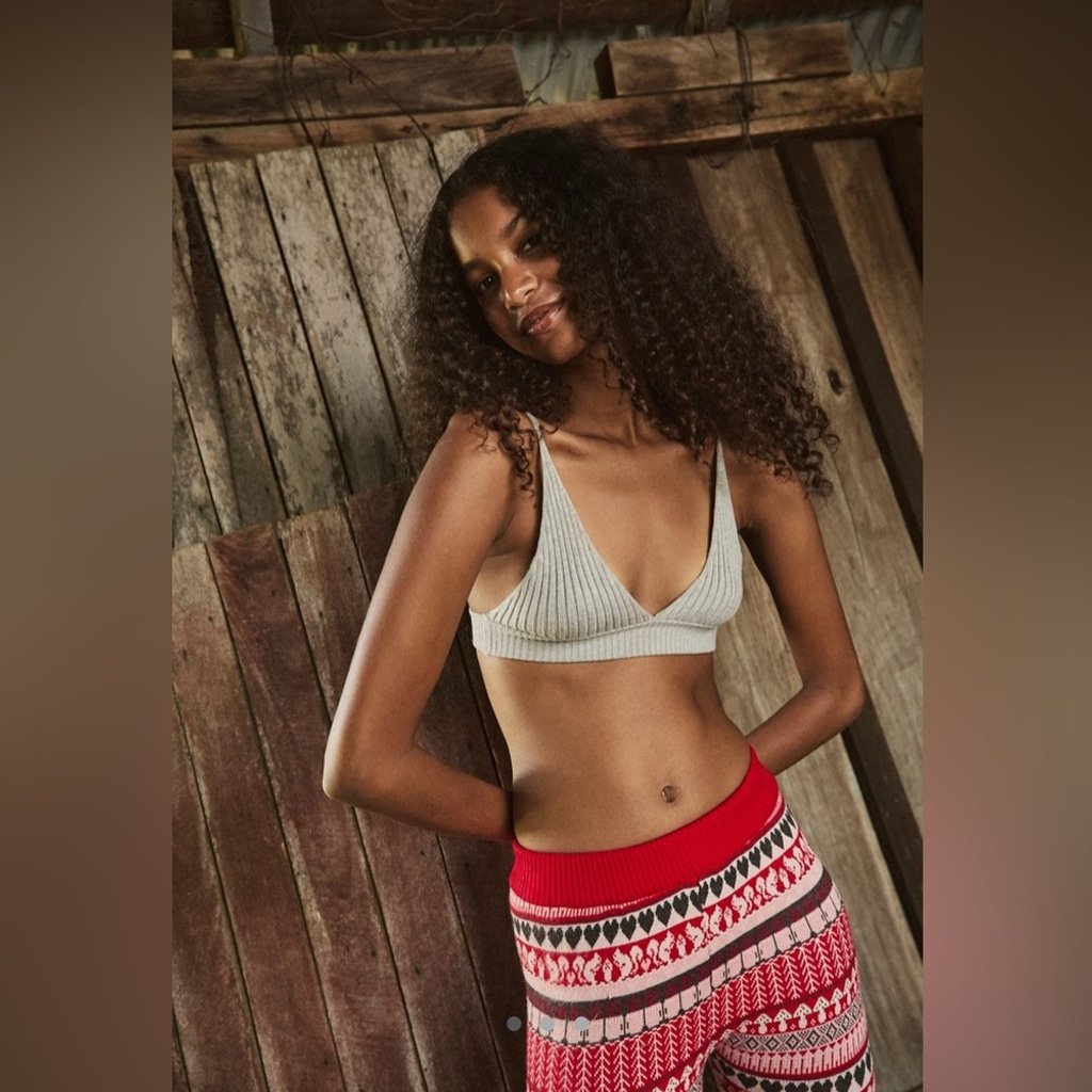 NWT Free People Plunge Sweater Bralette