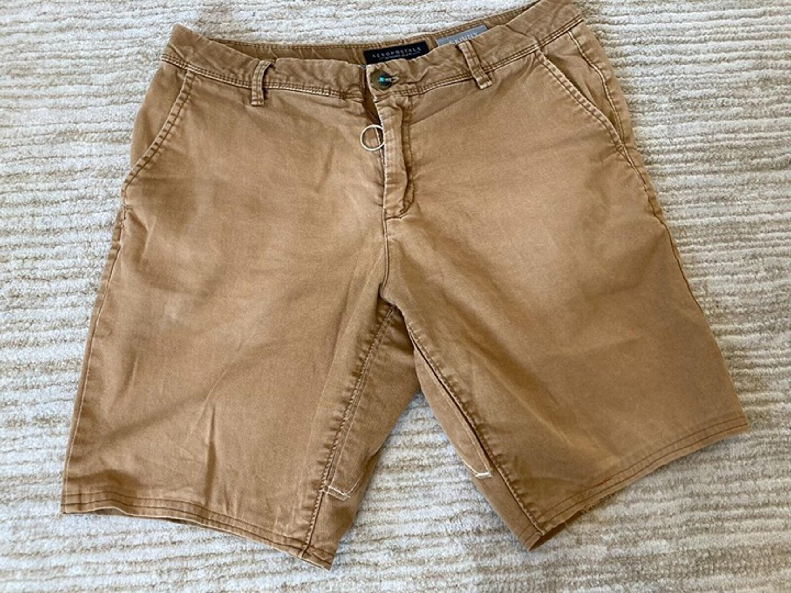 Womens Aeropostale Brown Bermuda Shorts, Pre-loved, Size Medium