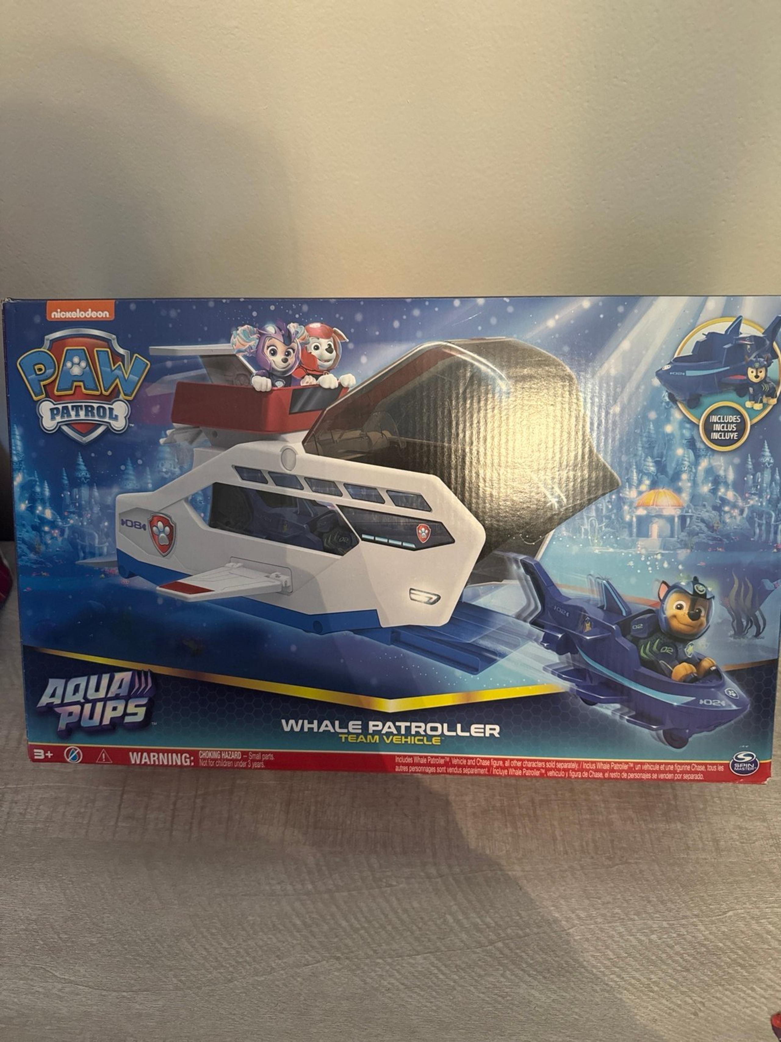 PAW Patrol Aqua Pups Whale Patroller Team Vehicle Chase Action Figure Toy Car