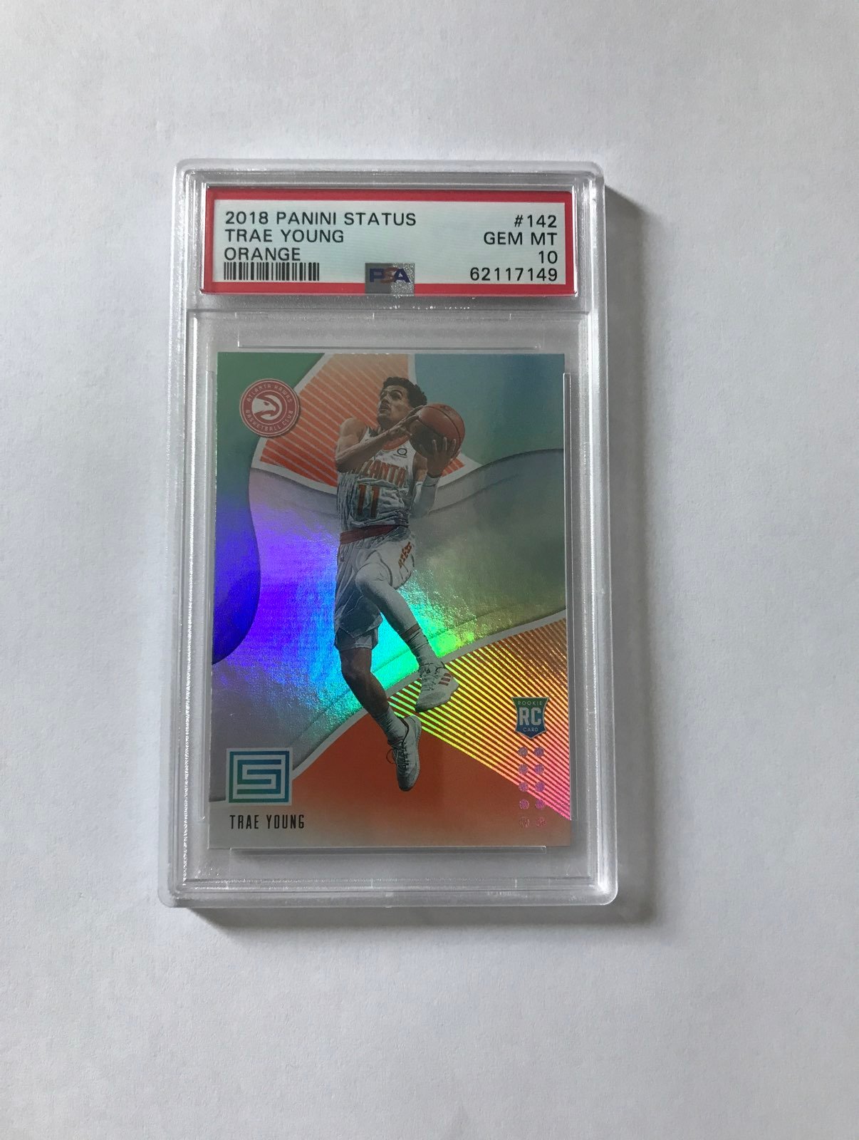 Trae Young Orange Status Rookie PSA 10