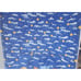 Jungle Animal Handmade Baby Crib Quilt Blanket Reversible Sky Blue Tapestry VTG