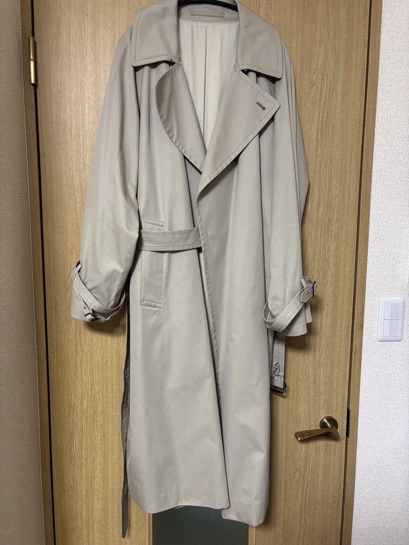 blurhms / ブラームス】Gabardine Double Belt Trench（トレンチ