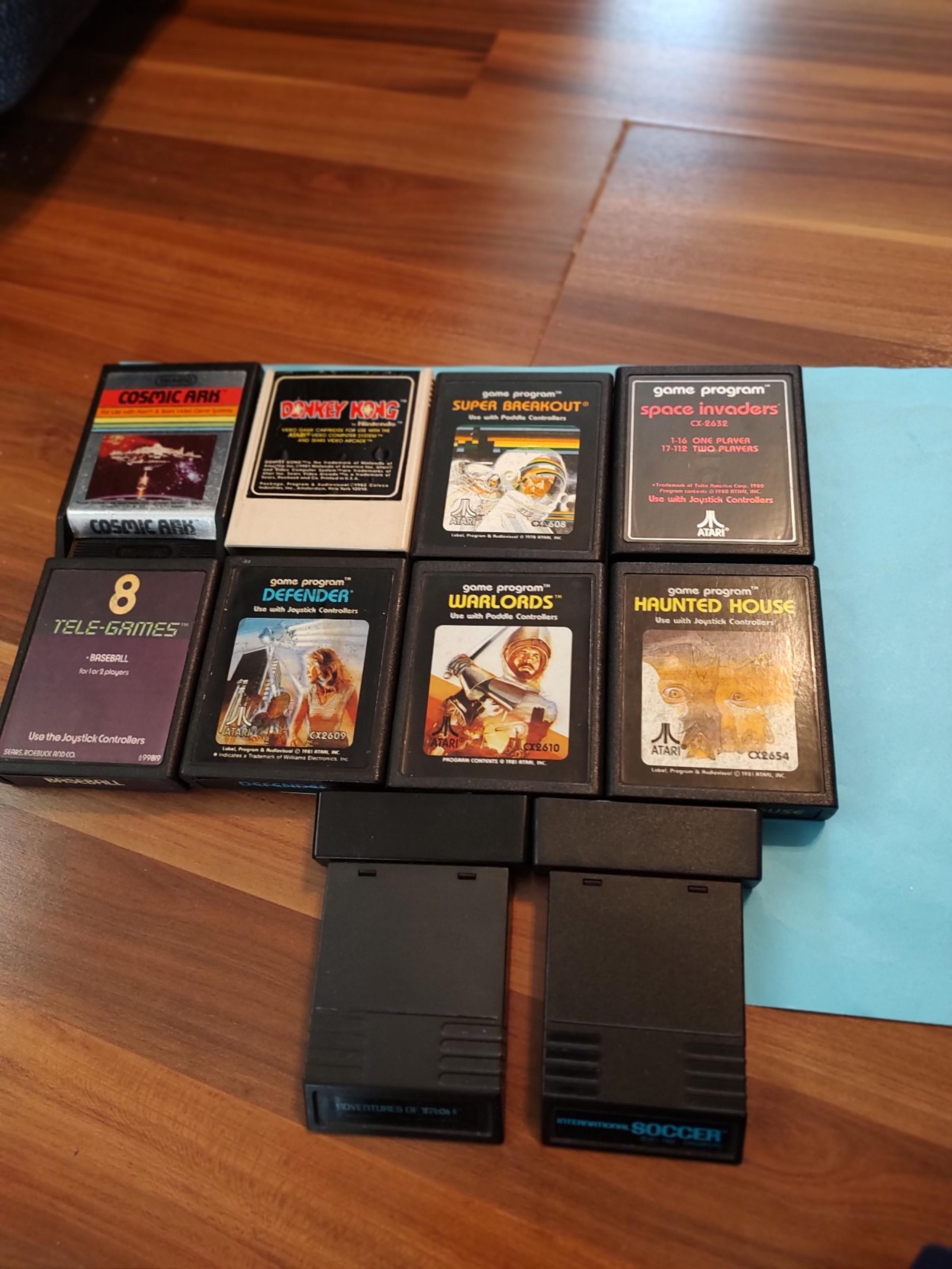 10 Atari 2600 Games, Good Condition, Tested and Working