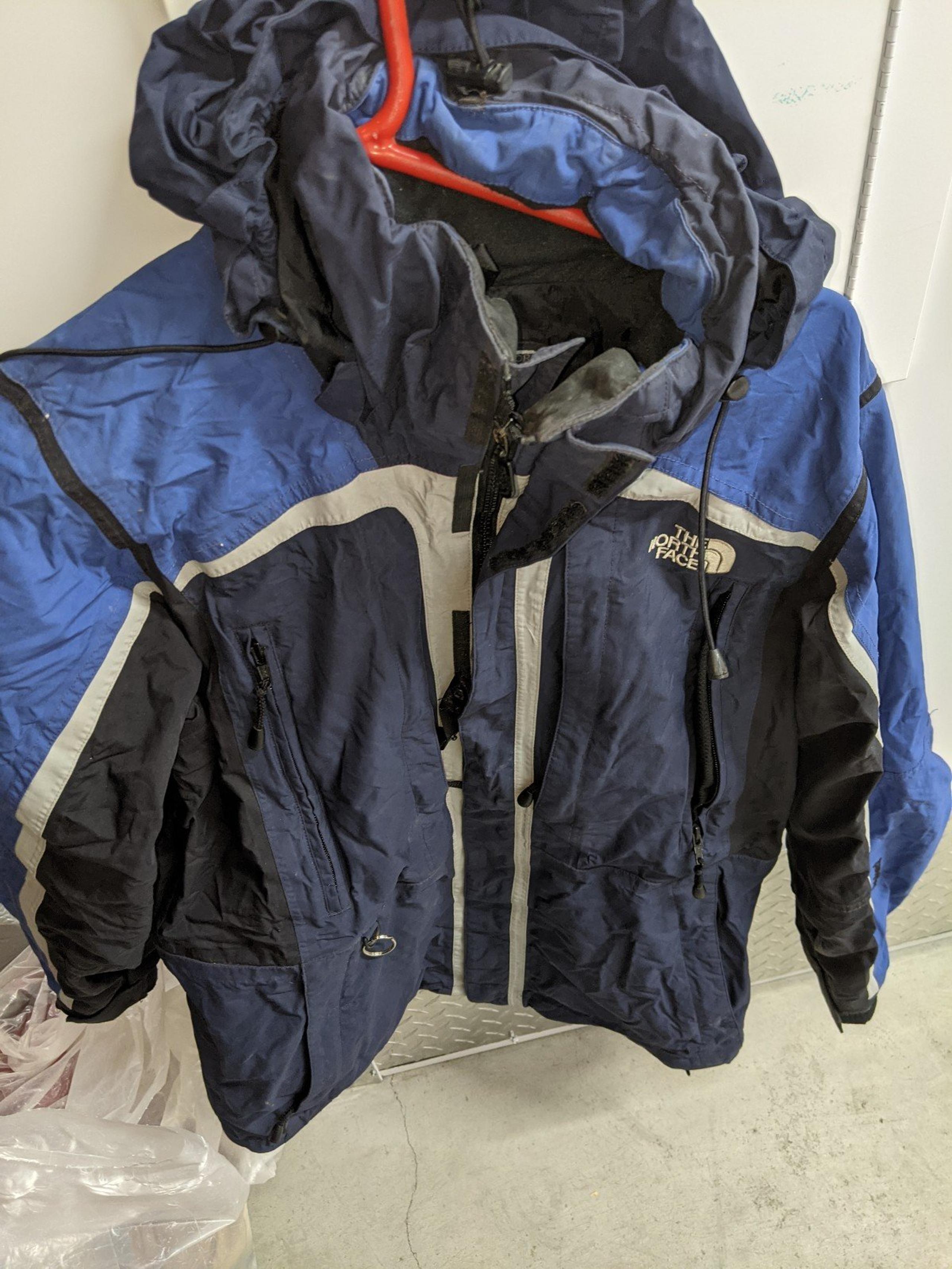 The North Face Extreme Light Parka Jacket Mens Size Small Blue Black