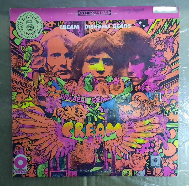 Cream – Disraeli Gears 1967 VG+ ORIGINAL VINYL LP ATCO Records SD 33-232