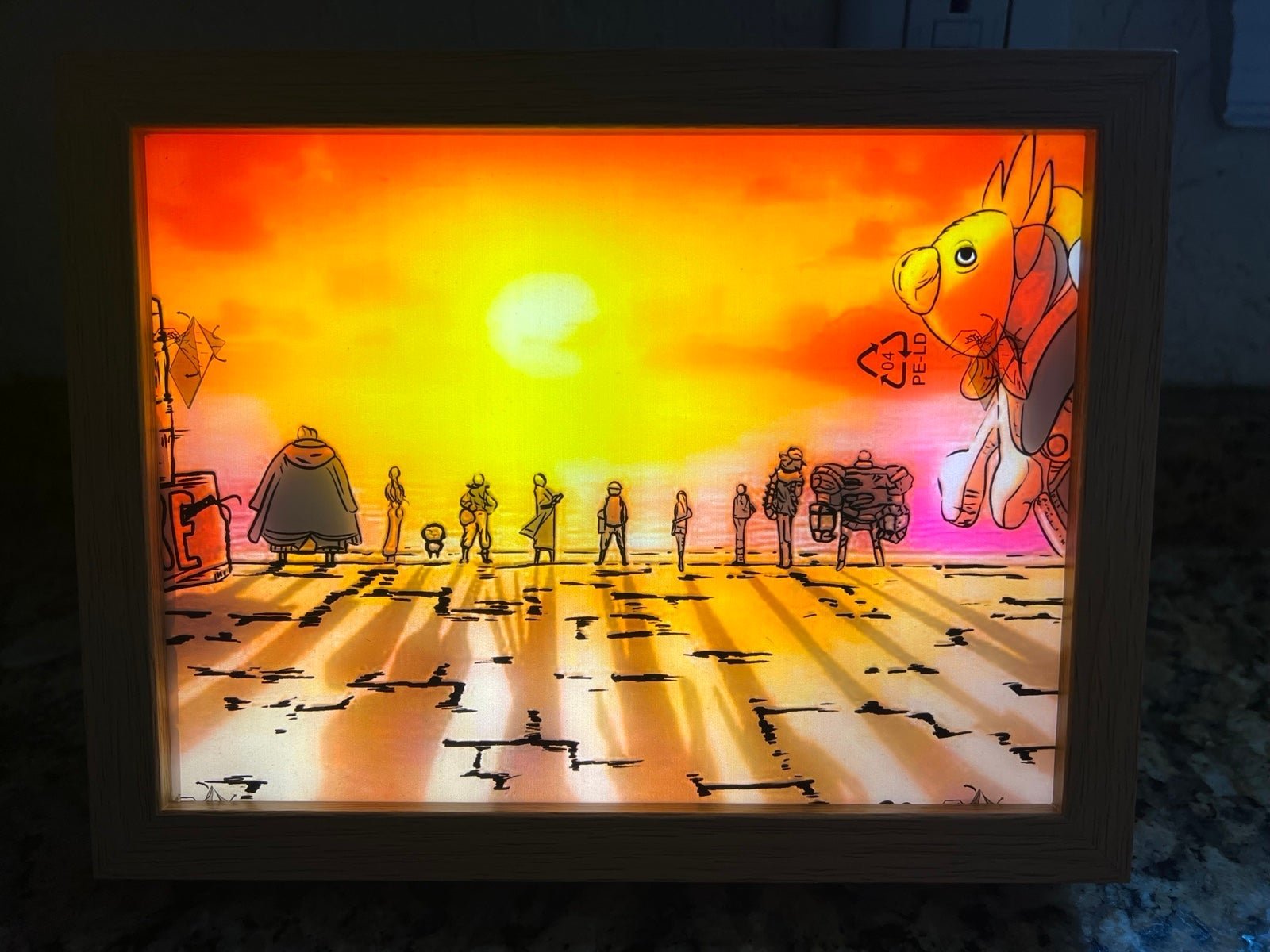 One piece Strawhat crew light frame